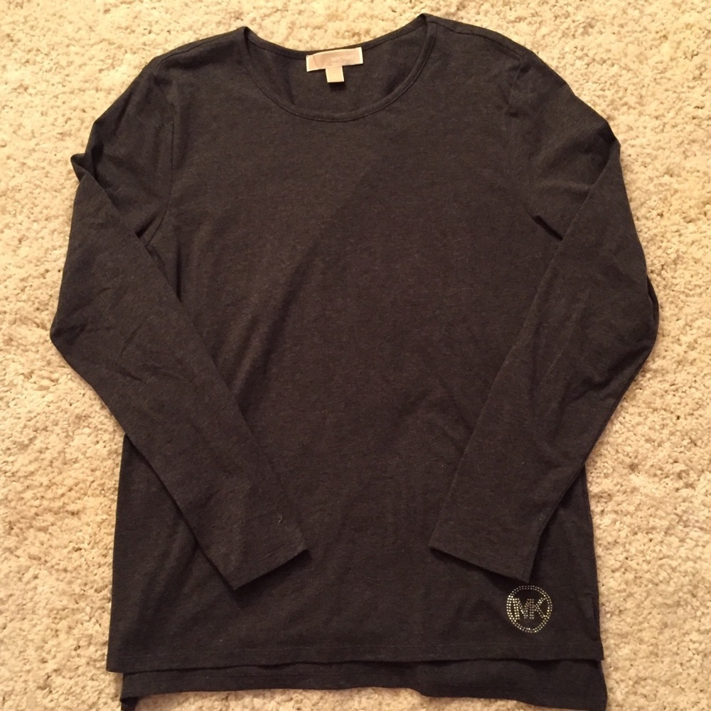 Michael Kors gray long sleeve top